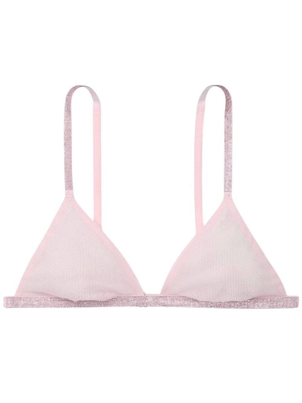 Victoria’s Secret XS Angel Pink Very Sexy Sheer Shine Triangle Bralette